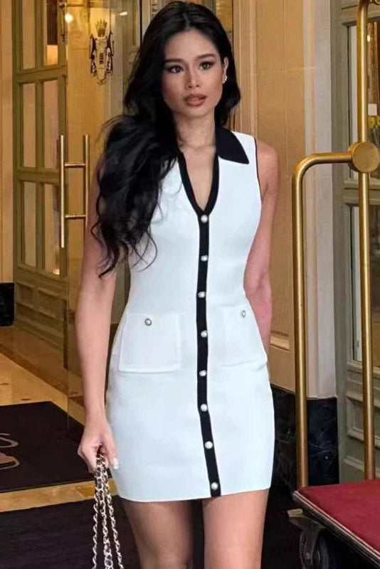 Sleeveless Slim Mini Dress