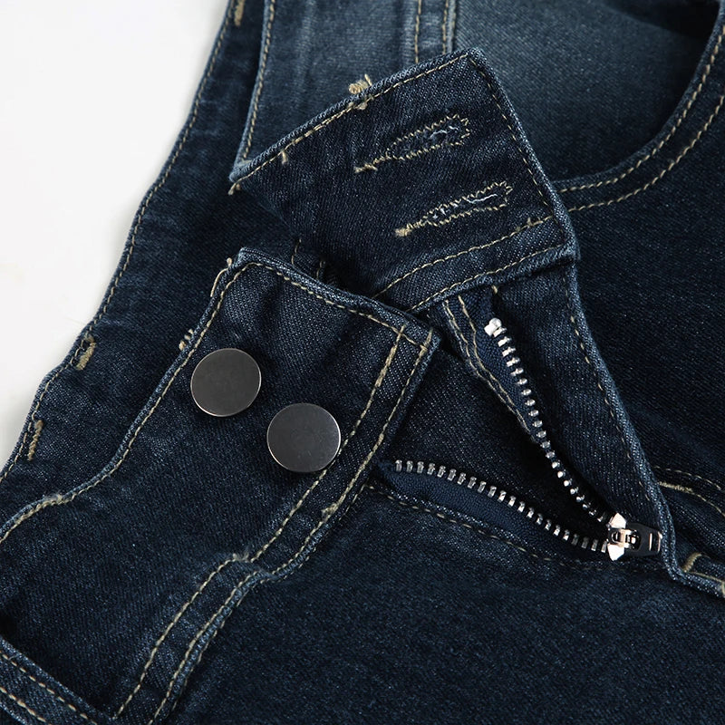 Vintage y2k Flared Jeans Retro Button-up Low Rise Casual Denim Pants Harajuku 2000s Trousers Basic Aesthetic Mom Jeans