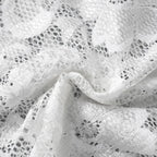 Long Sleeve Streetwear White Lace Dress For Women Slash Neck Outfits See Through Fashions Vestidos Elegantes Para Mujer Ruffles