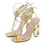 Hollow Out High Heel Sandals for Women, Summer Fashion