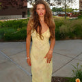 Floral Print Spaghetti Strap V Neck Slip Maxi Dress