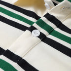 Vintage Stripe Basic Women's T-shirt Casual Long Sleeve Female All Match Polo Shirt Spring New Ladies Loose Tops High Street