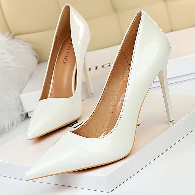 7.5 cm and 10.5 cm Stiletto Heels Fashion Women Pumps Lady Shoes