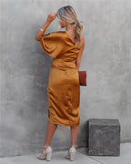 Olga Luxe Silk Dress Designer Edit