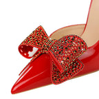 Luxury Rhinestone Bowknot Lady Heels 10.5cm Heels