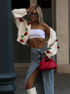 Audrina - Cute Cherry Cardigan