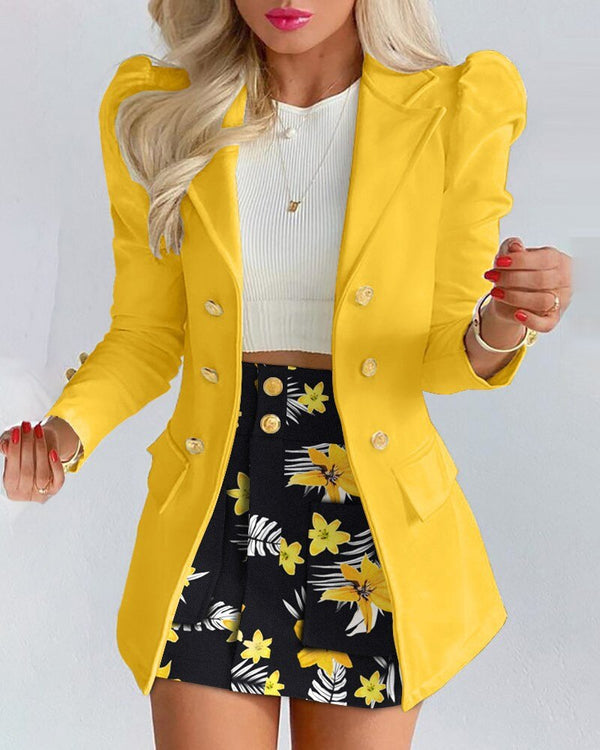| Women's Blazer and Skirt Set