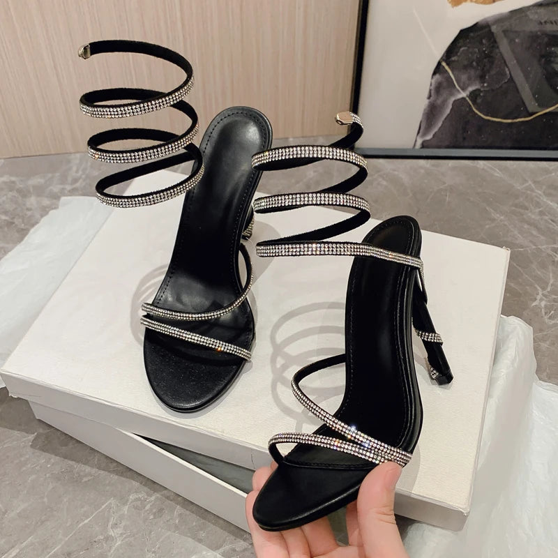 Crystal String Bead Sandals for Women's Summer Fashion