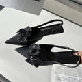 Sexy Flower Pointed Toe Thin Low Heels Pumps for Women