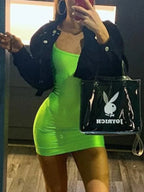 Strapless Bandeau Bodycon Tube Mini Dress