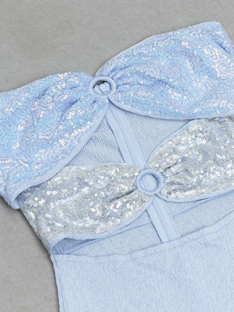 Martha Strapless Sequin Dress
