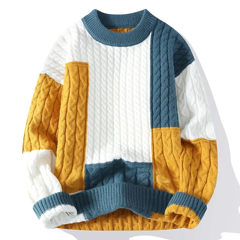 | Casual Color Block Sweater