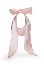 Satin Bow Rhinestone Heart Buckle Armpit Bag