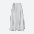 Satin Bubble Midi Skirt