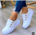 | Orthopedic Round Toe Platform Sneakers