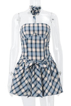 Floral Print Strapless Mini Dress