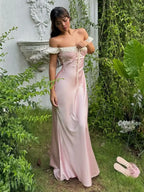 Satin French Bubble Tank Short Dress Women Lacing Retro Sexy Sweet Strap Slim A-Line Mini Dress Summer Clothes For Female