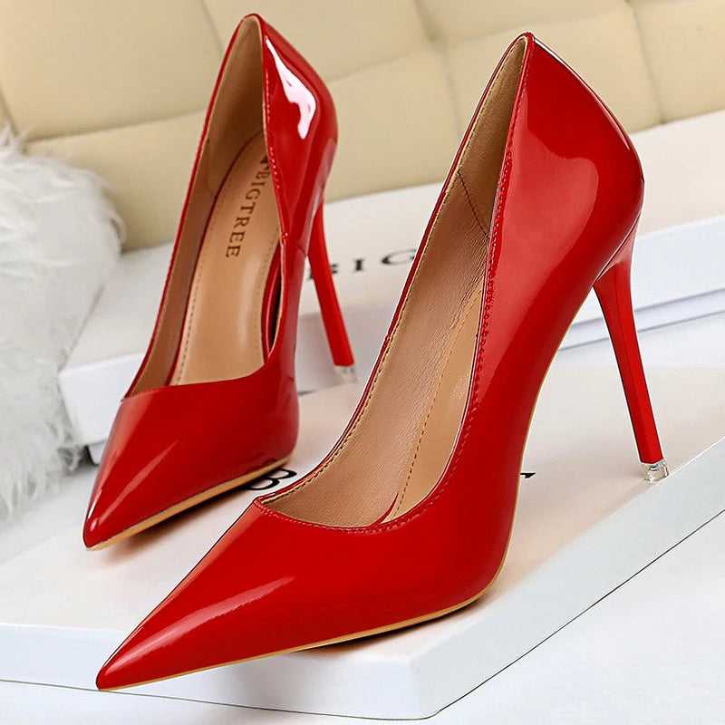 7.5 cm and 10.5 cm Stiletto Heels Fashion Women Pumps Lady Shoes