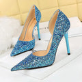 Sequin Cloth High Heels Wedding Shoes Stilettos Sexy High-heeled Shoes