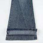 Y2K Low Waisted Washed Flare Jeans Korean Streetwear Blue Slim Fit Denim Pants Fashion Lady Casual Boot Cut Trousers