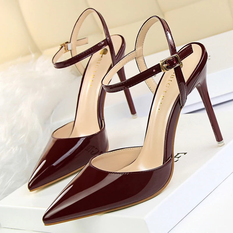 Patent Leather Stiletto Heels for Women - Sexy Party Pumps