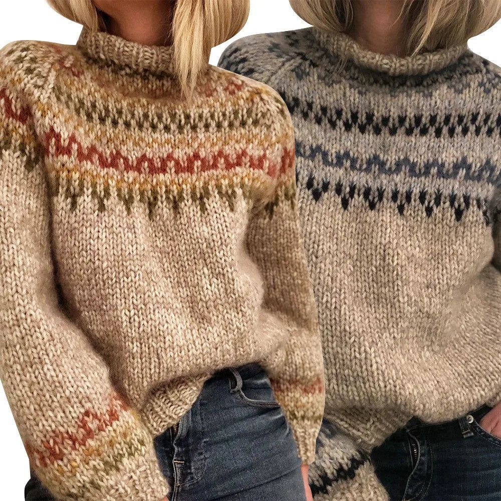 | Knitted sweater in color