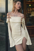 Slim Fit Off-Shoulder Mini Dress