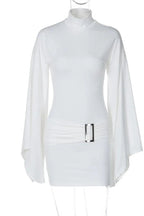Elegant Long Sleeve Mini Dress