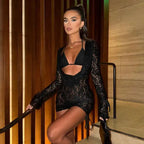 Floral Lace Strapless Sweetheart Neck Tiered Ruffle Hem Bodycon Mini Dress