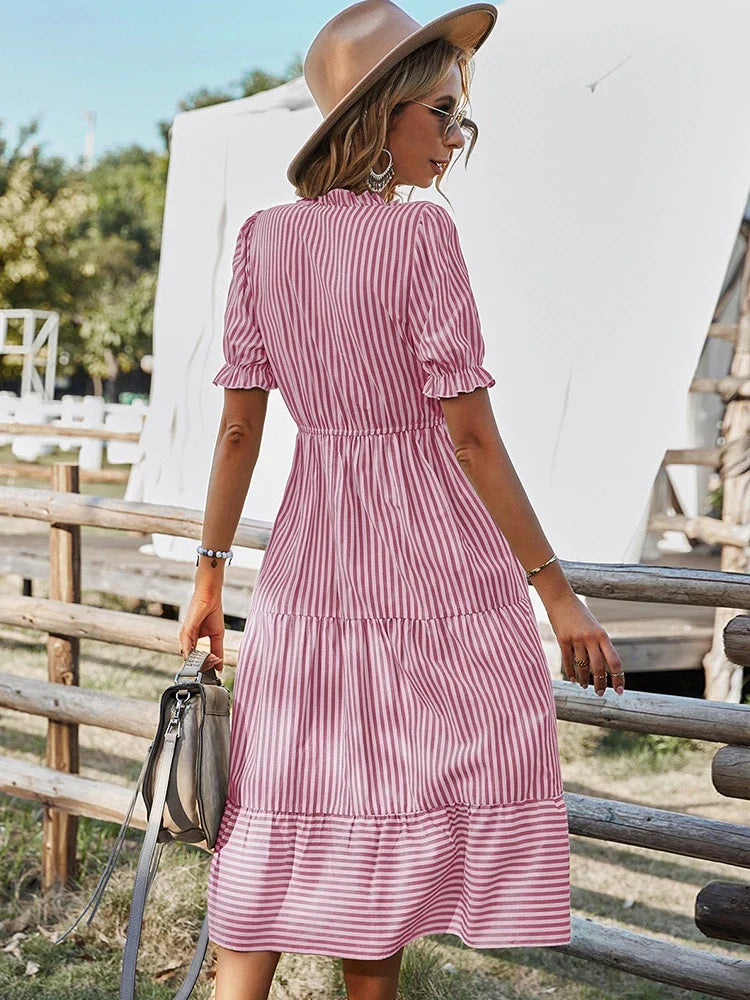 | Striped Midi with Tassels
