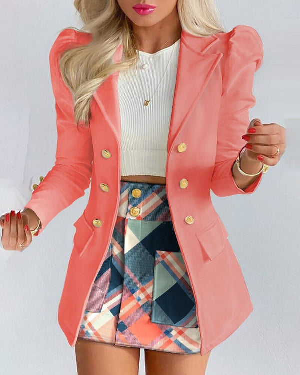 | Women's Blazer and Skirt Set