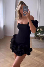 Strapless Backless Slim Mini Dress