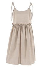Lace-Up Spaghetti Strap A-Line Mini Dress