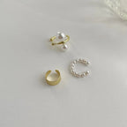 LIZAKOSHT 3Pcs Ear Cuff Clip-on Earrings Set for Women Minimalist Fashion Cartilage Hoops Jewelry 2024