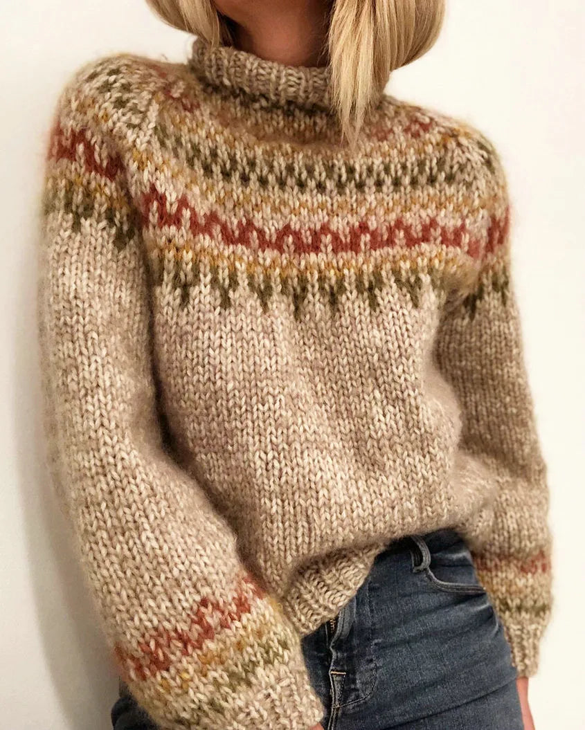 | Knitted sweater in color