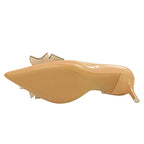 Bowknot Design Kitten Heel Rhinestone Luxury Banquet Pumps for Women