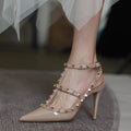 Designer Spike Rivets High Heel Gladiator Sandals for Women