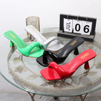 Women's open-toed sandals with 7CM thin heels