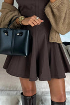 Sleeveless Slim Fit A-Line Mini Dress