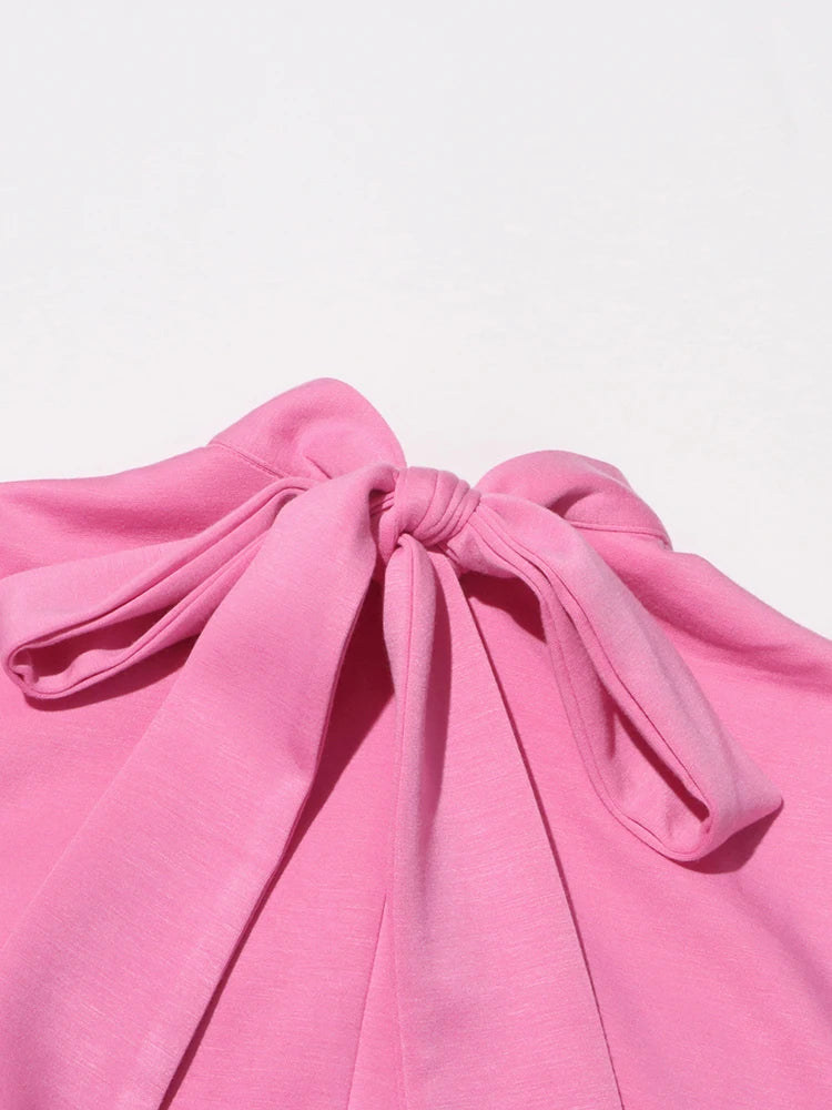 Odele Mini Dress with Flower Appliques