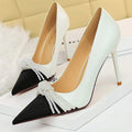 Luxurious Pearl Bowknot High Heels for Fashion Parties