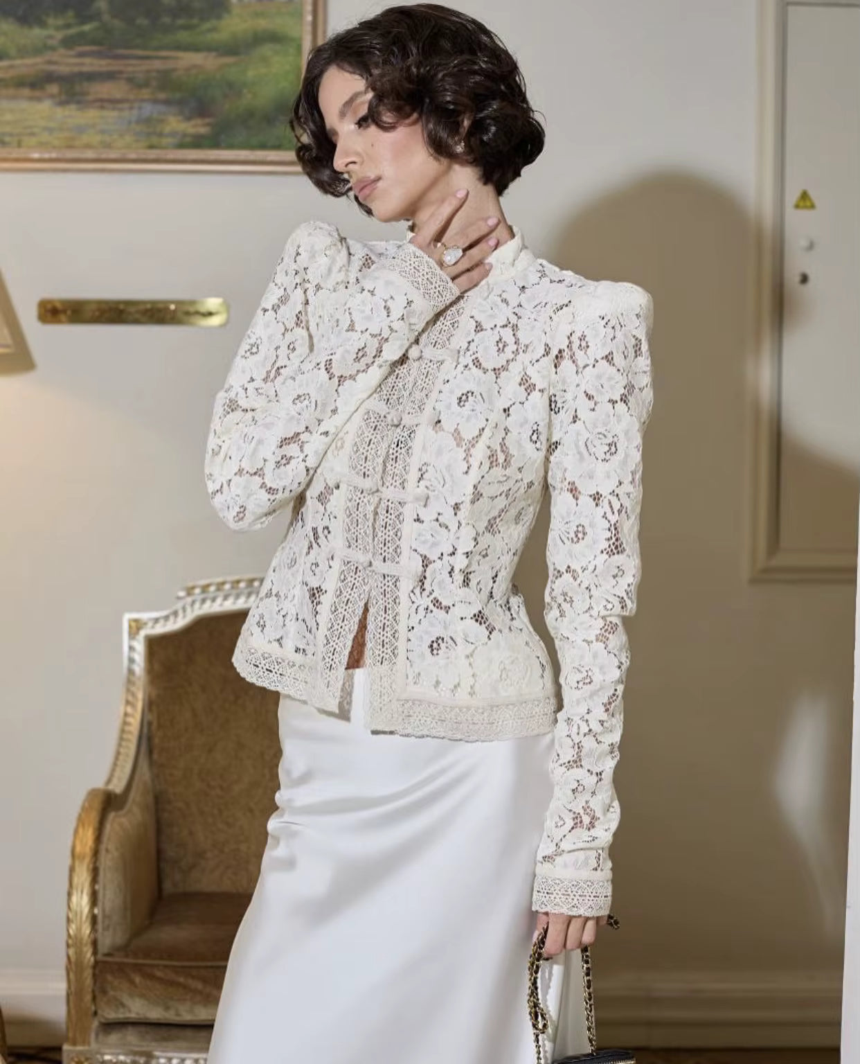 The Charlie — Elegant Lace Blouse