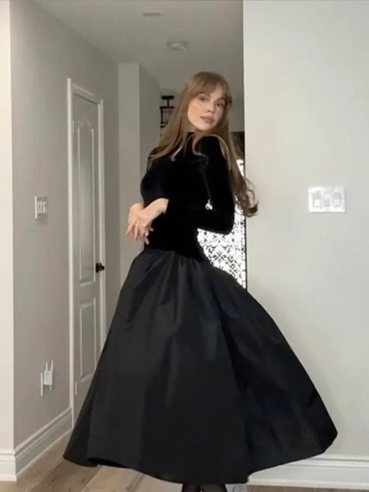 Isabella Minimalist Long Sleeve Midi Dress Designer Edit