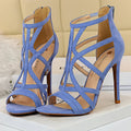 Roman Style Stiletto Heels Pumps for Women - 11 Cm