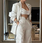 Solene - Blazer and Cargo Set