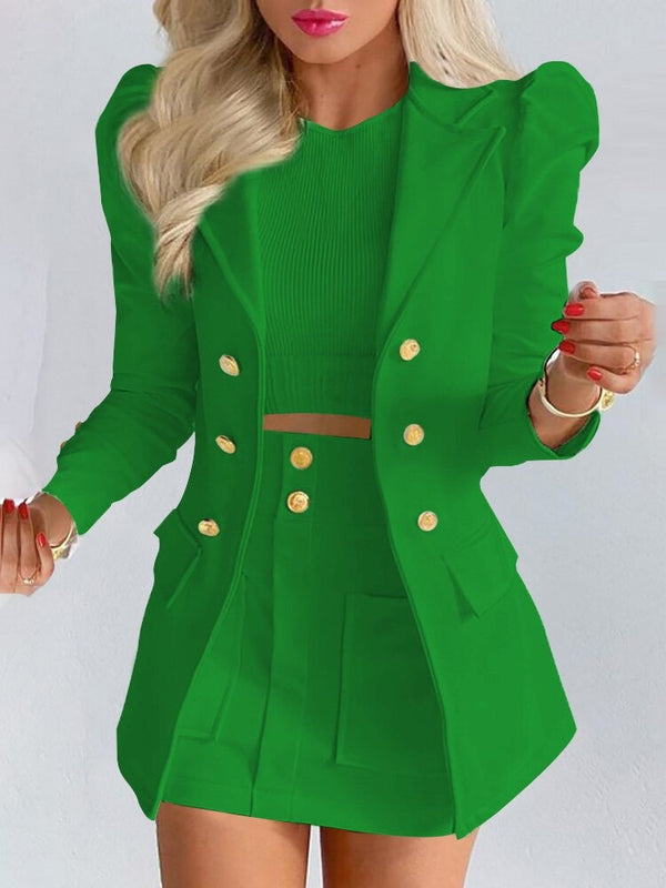 | Women's Blazer and Skirt Set