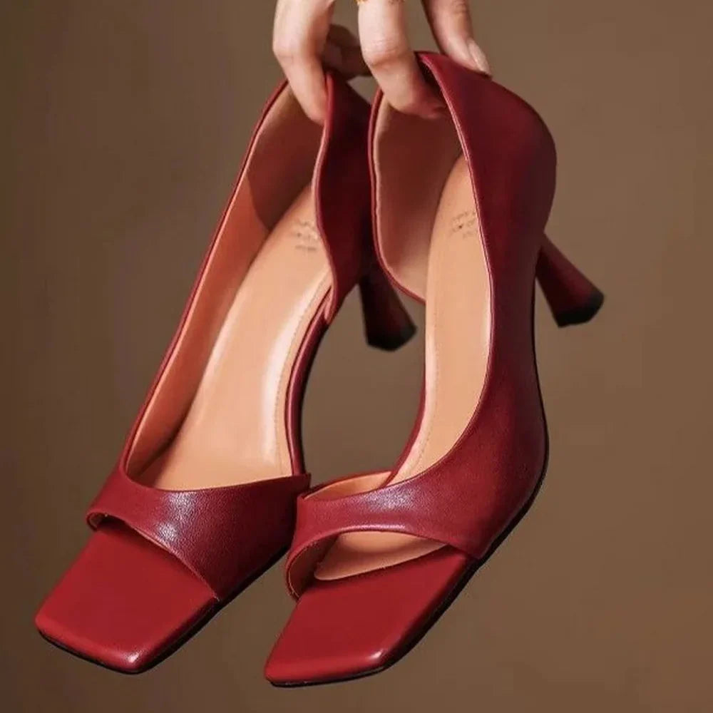 Dahlia | Leather Heels
