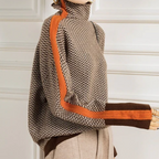 | Herringbone Turtleneck