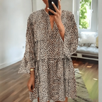 Nina Timeless Dress Leopard Print Designer Edit