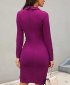 Ángela Premium Cocktail Dress with Buttons Designer Edit